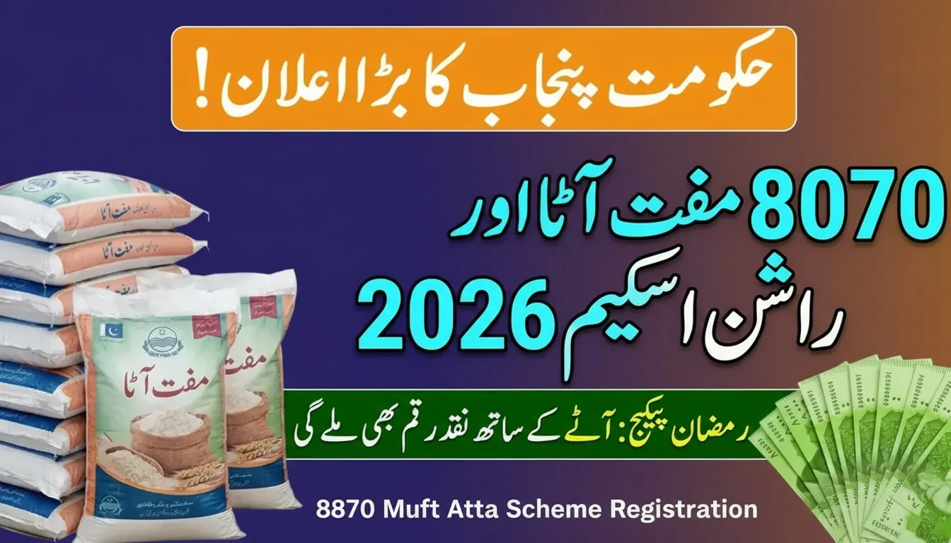 8070 Muft Atta Scheme 2026 Registration