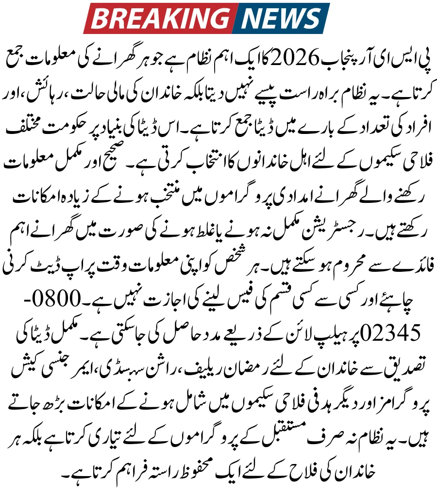 PSER Eligibility Check 2026 by CNIC on PSER Punjab Gov Pk