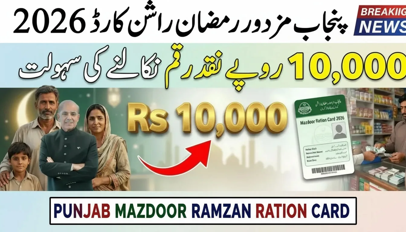 Punjab Mazdoor Ramzan Ration Card 2026
