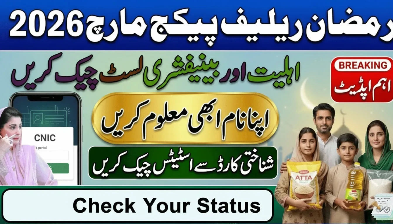 Ramzan Relief Package March 2026 – Eligibility, Beneficiary List