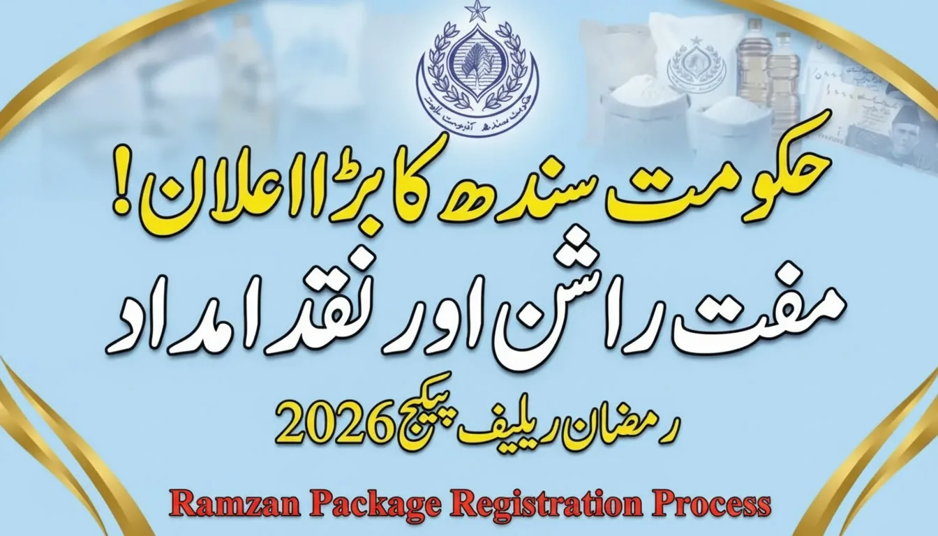 Sindh Ramzan Relief Package 5000 Registration Process 2026